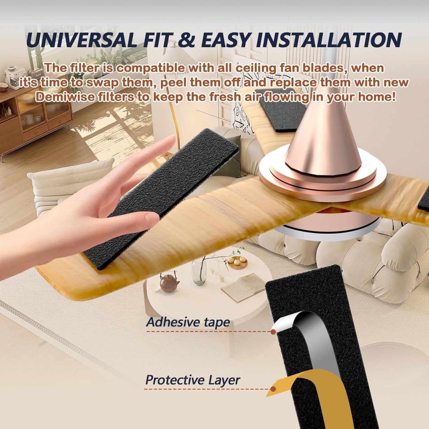 Coconut Shell Carbon Ceiling Fan Air Purifier Pads