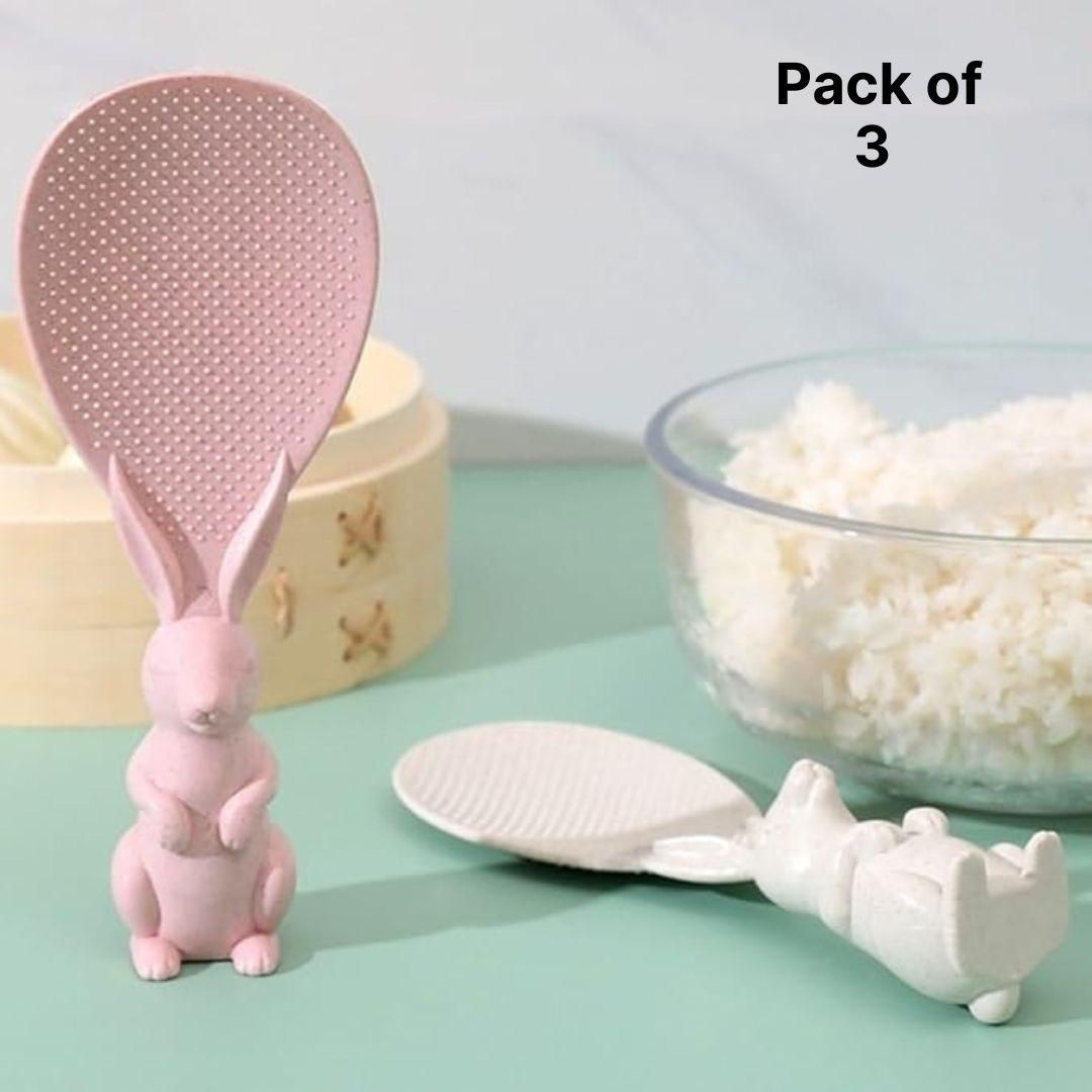 Rabbit Standing Rice Spoon