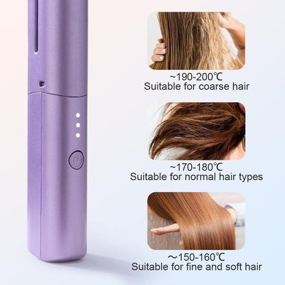 Portable Mini Hair Straightener Cordless