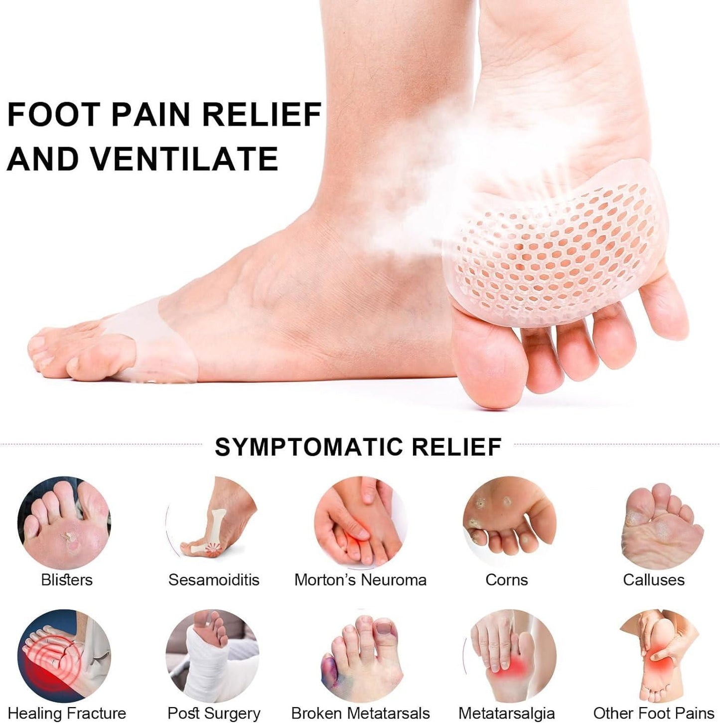 Silicone Honeycomb Shoes Pad