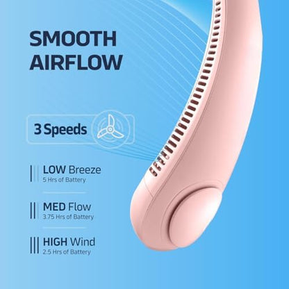 Portable Bladeless Hanging Rechargeable Neck Fan