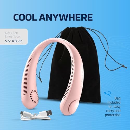 Portable Bladeless Hanging Rechargeable Neck Fan