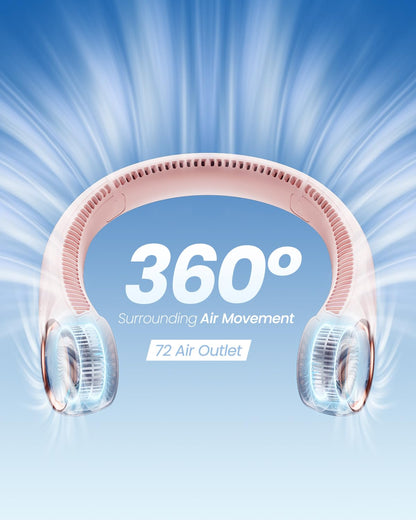 Portable Bladeless Hanging Rechargeable Neck Fan