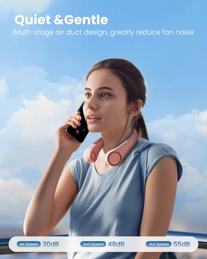 Portable Bladeless Hanging Rechargeable Neck Fan