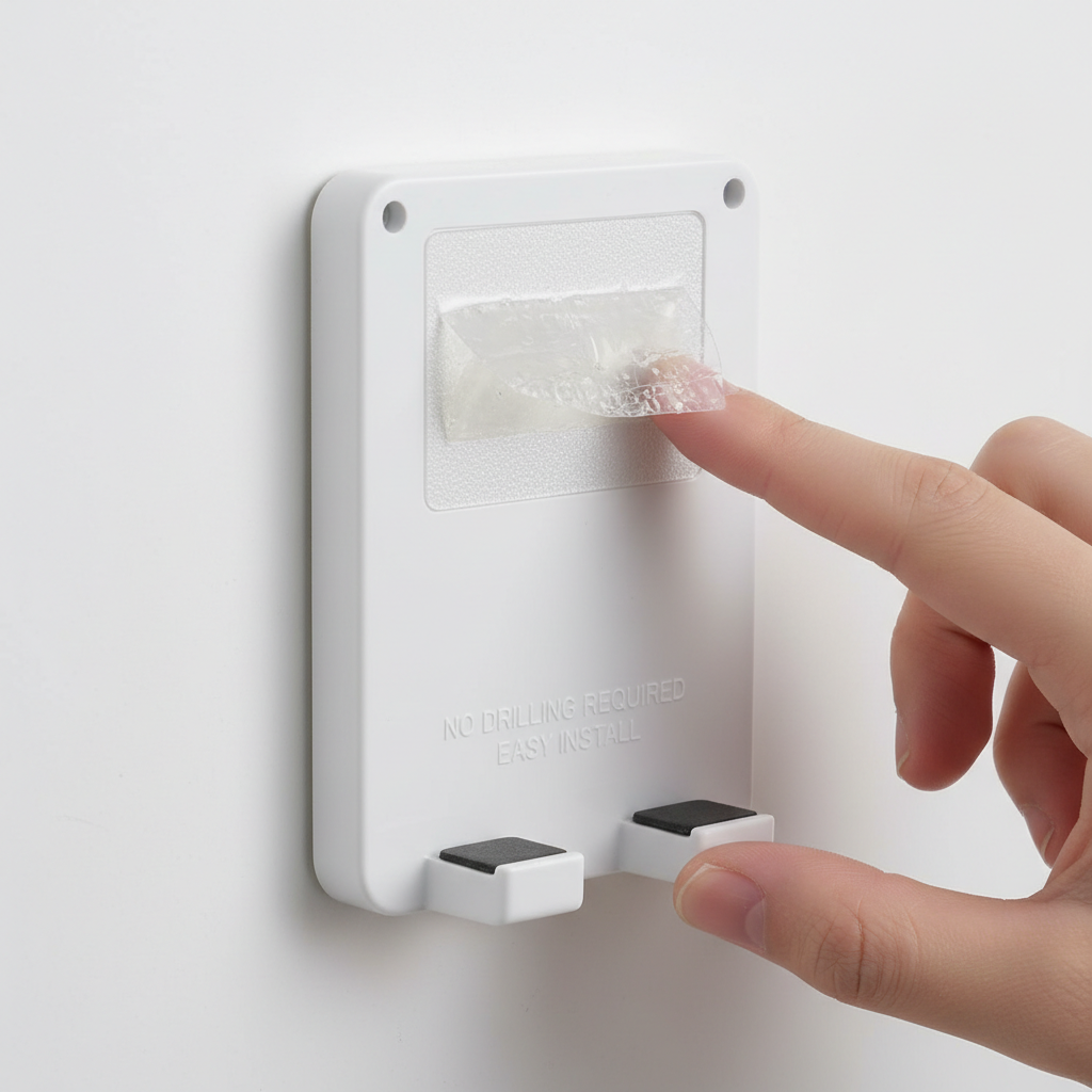 Adhesive installation detail