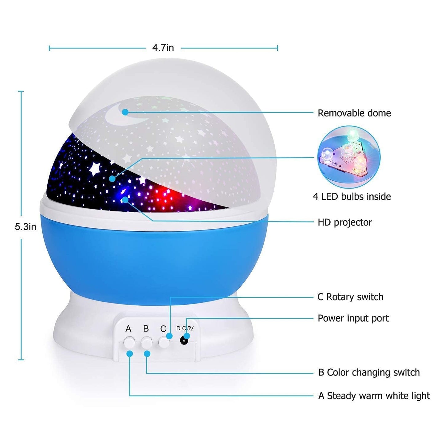 Moon Night Light Lamp