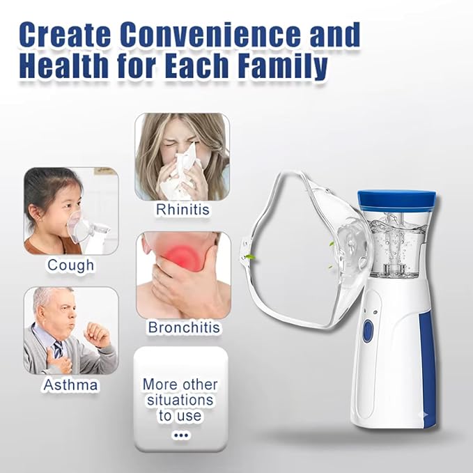 Portable Ultrasonic Rechargeable Mesh Nebulizer Machine