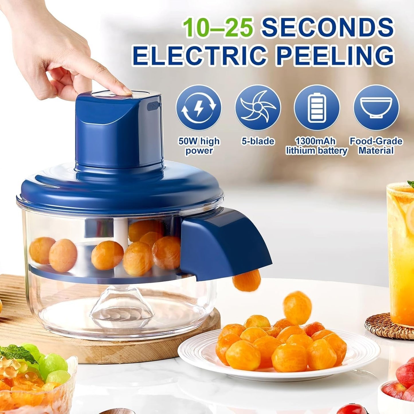 Portable Automatic Multi-Purpose Peeler Machine with 5 Blades