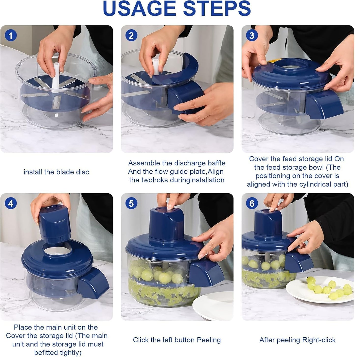 Portable Automatic Multi-Purpose Peeler Machine with 5 Blades