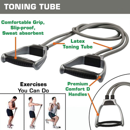 Natural Rubber Resistance Tube Toning Tube for Exercise